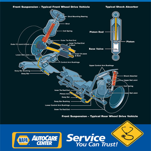 Suspension service at Tristar Automotive in Santa Rosa, CA.